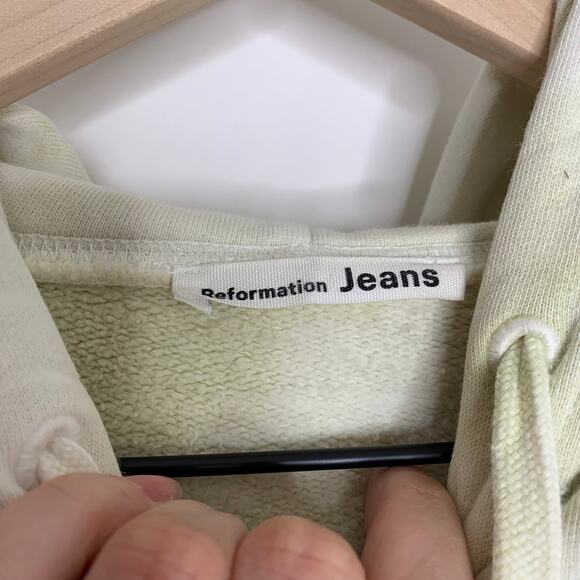 Reformation Jeans Green Tie Dye Pullover Hoodie Womens Small - Picture 6 of 15